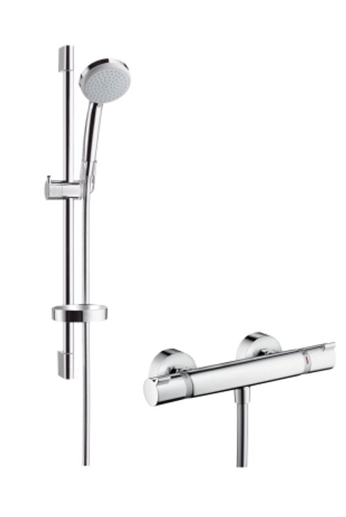 Hansgrohe-HG-Brausenkombi-Croma-100-Vario-Ecostat-Comfort-UnicaC-650mm-27034000 gallery number 1